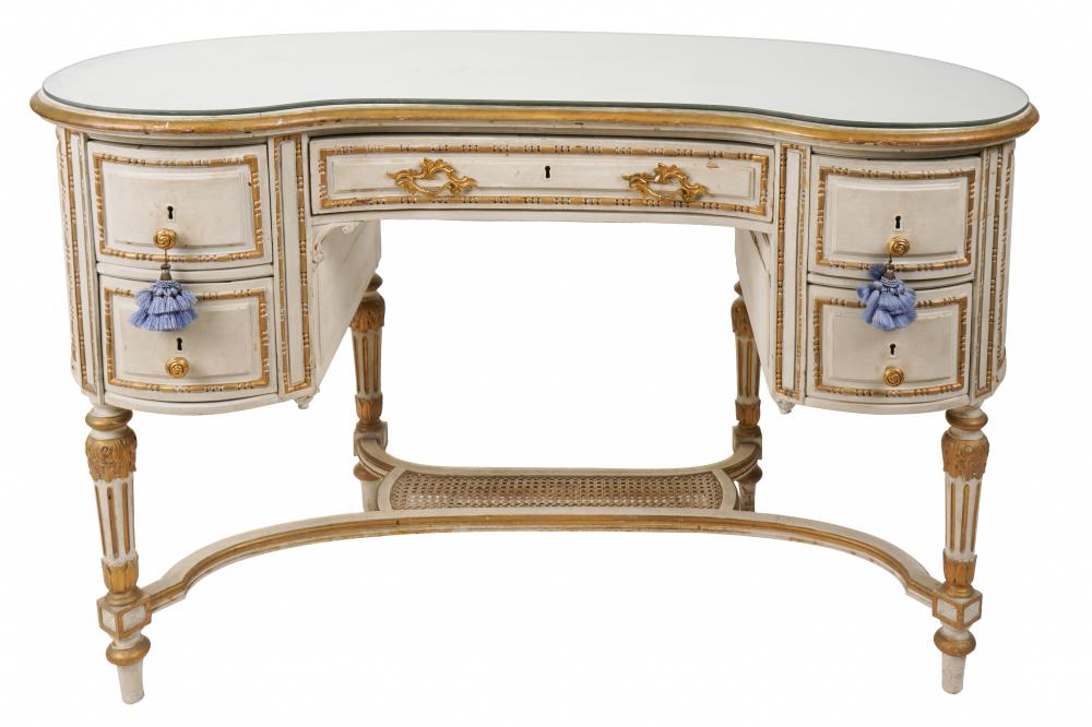 FRENCH STYLE PAINTED & PARCEL