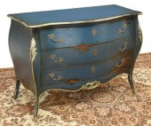FRENCH STYLE PAINTED THREE-DRA