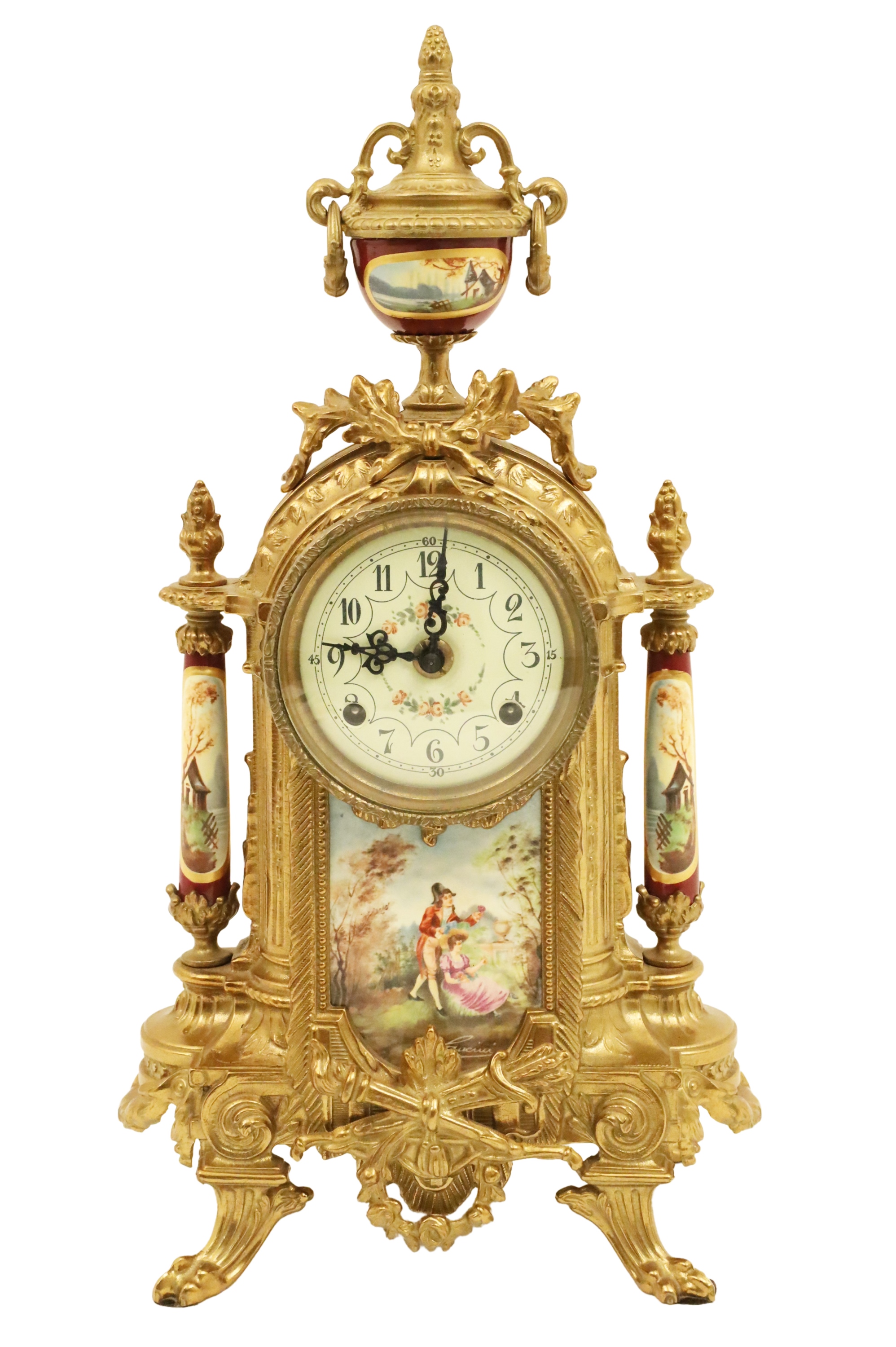 FRENCH STYLE PORCELAIN MOUNTED