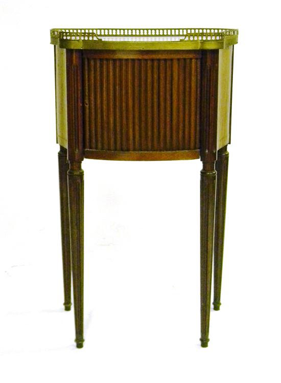 French style stand with white