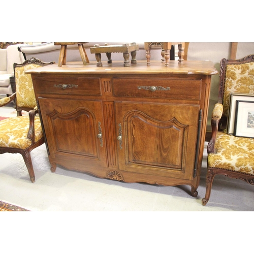 French style two door oak buffet,