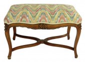 FRENCH STYLE UPHOLSTERED BENCH