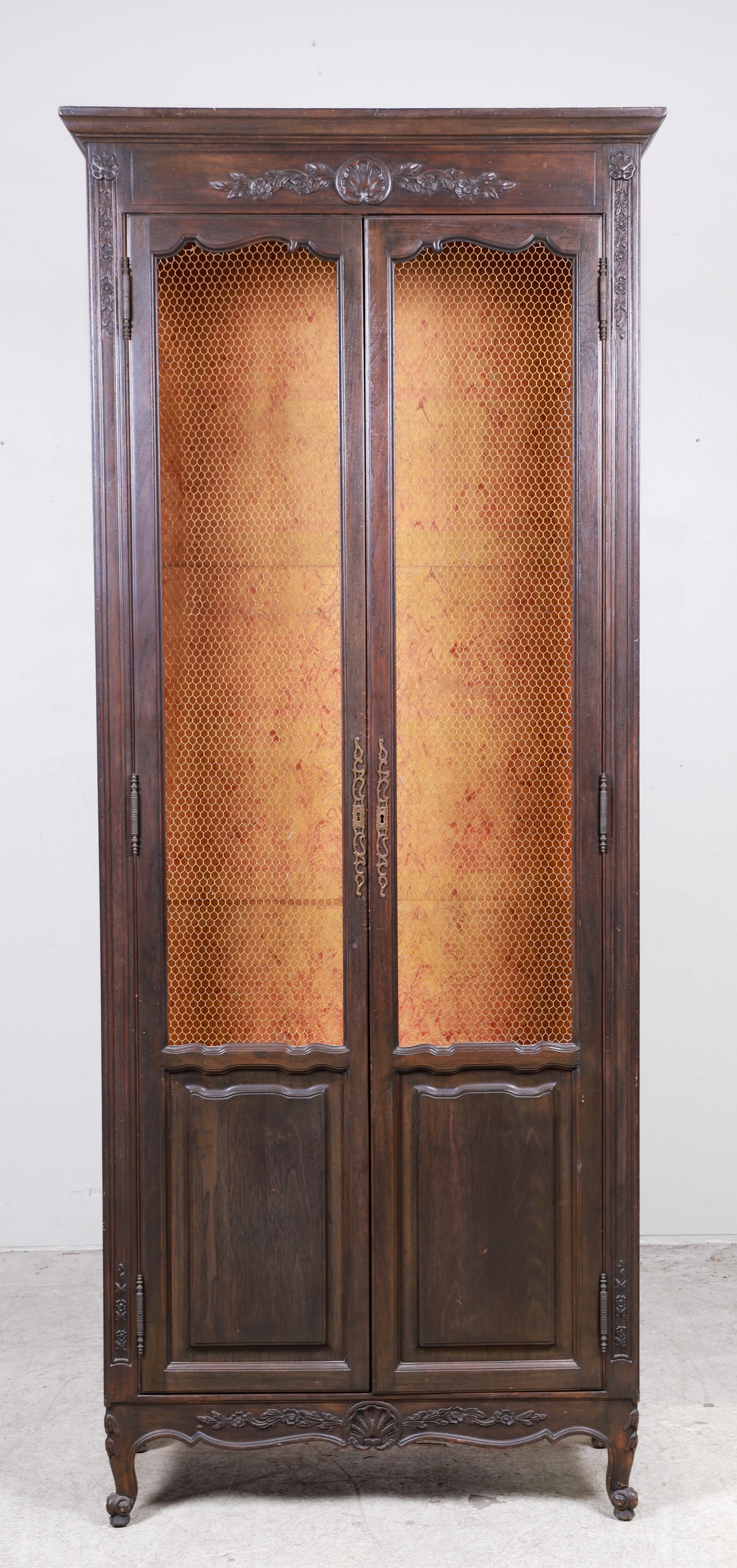 French style walnut carved