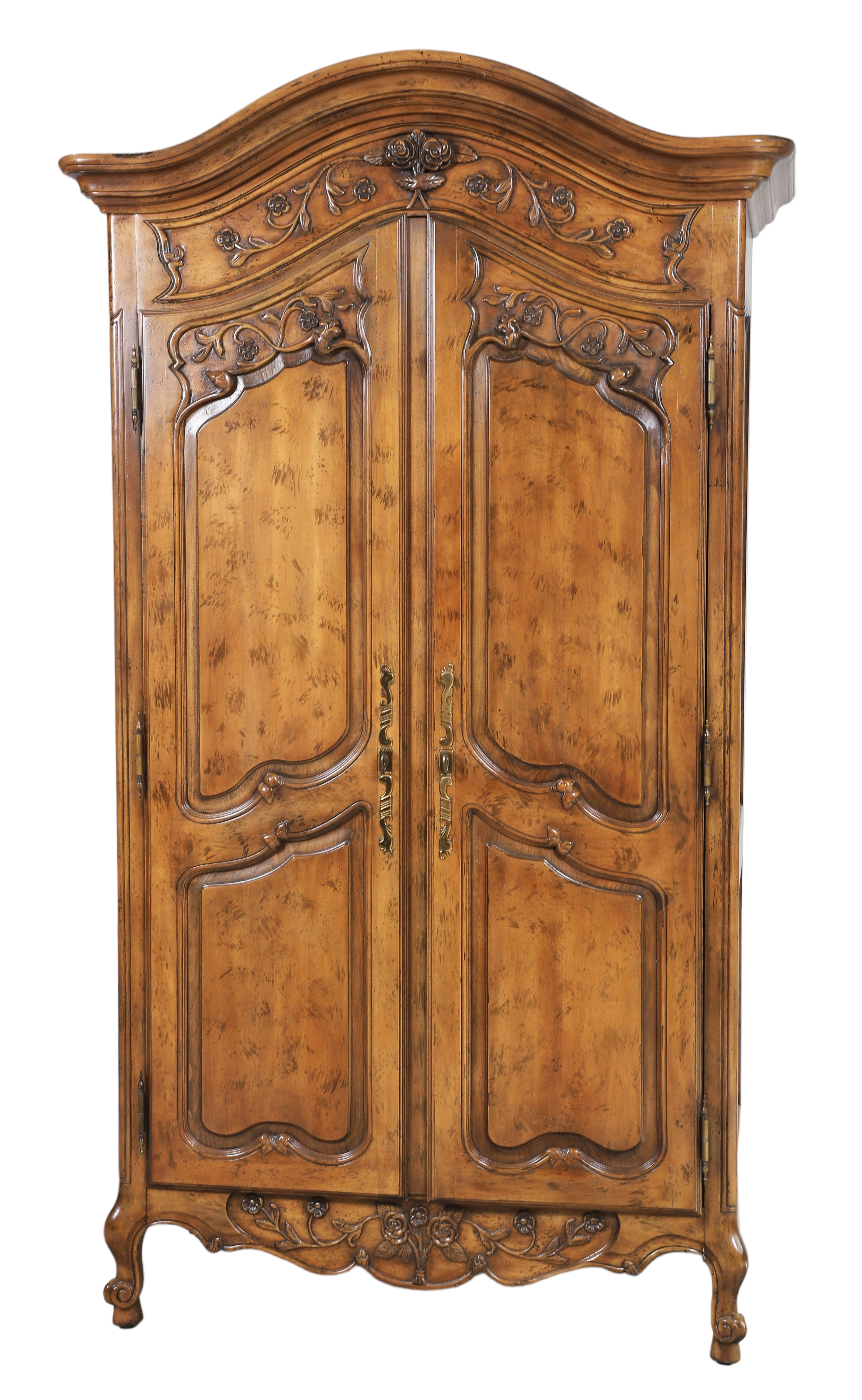 French style walnut finished two
