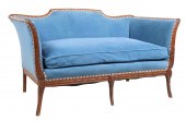 French style walnut upholstere
