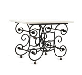 FRENCH STYLE WHITE MARBLE TOP