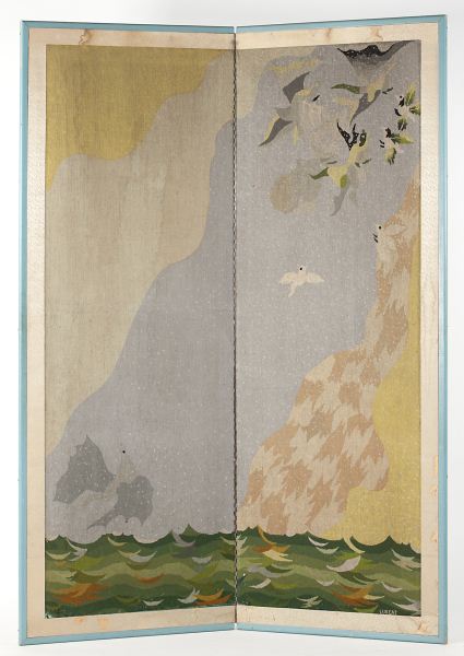 French Surrealist Woolen Tapestry