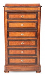 FRENCH TALL SECRETARY CHEST 19