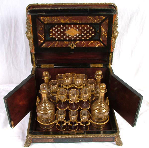 French tantalus liqueur set