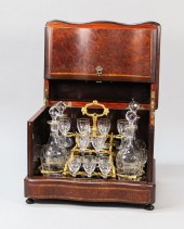 FRENCH TANTALUS SET  BRONZE IN