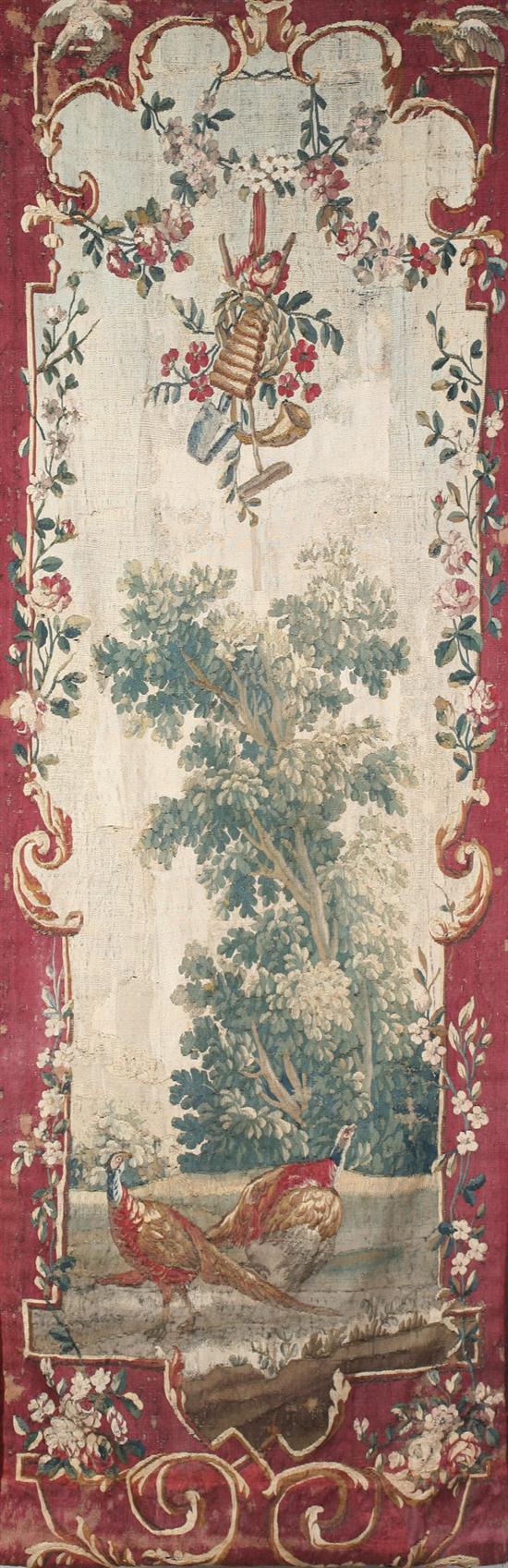 FRENCH TAPESTRY PANEL 18th century.