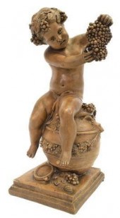 FRENCH TERRACOTTA BACCHANALIAN