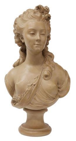 FRENCH TERRACOTTA BUST AFTER