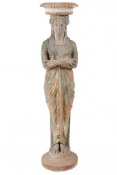 FRENCH TERRACOTTA GARDEN FIGUR