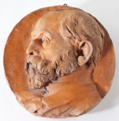 French Terracotta Portrait Pla
