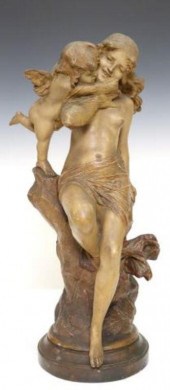 FRENCH TERRACOTTA SCULPTURE WO