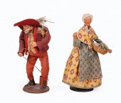 FRENCH TERRACOTTA, WOOD AND CL