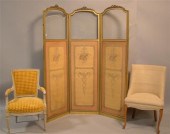 FRENCH THREE PANEL FOLDING SCR