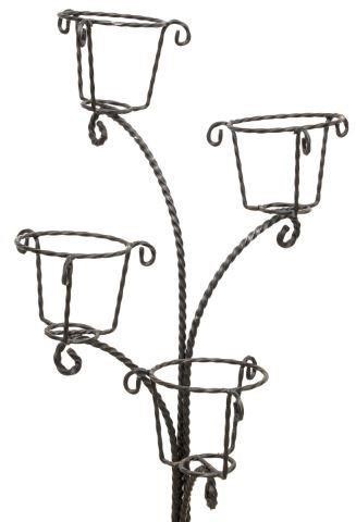 FRENCH TIERED IRON FLOWER PLANTER