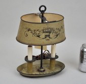 FRENCH TOLE BOUILLOTTE LAMPgre