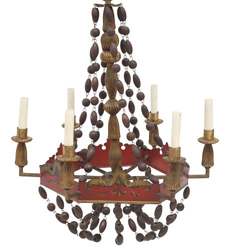 FRENCH TOLE PAINTED &AMP; WOOD