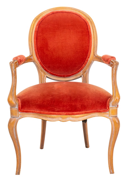 FRENCH TRANSITIONAL STYLE ARM CHAIR