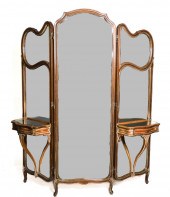 FRENCH TRI-FOLD, DRESSING MIRR