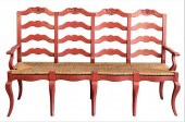 FRENCH TRIPLE BACK SETTEE, HAV