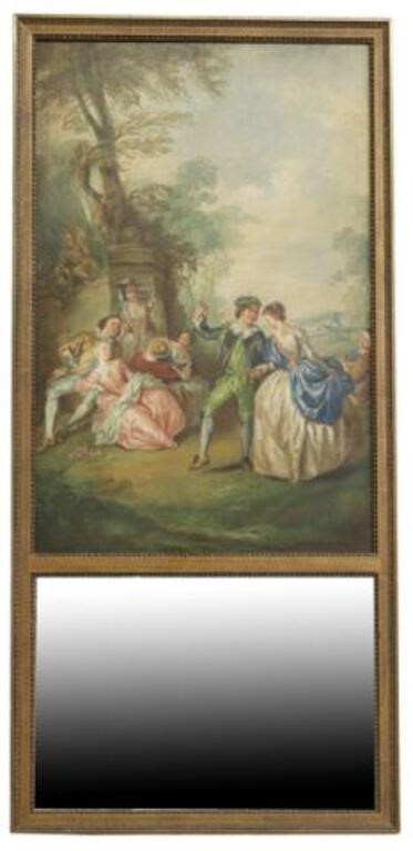 FRENCH TRUMEAU MIRROR FETE