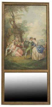 FRENCH TRUMEAU MIRROR FETE CHA