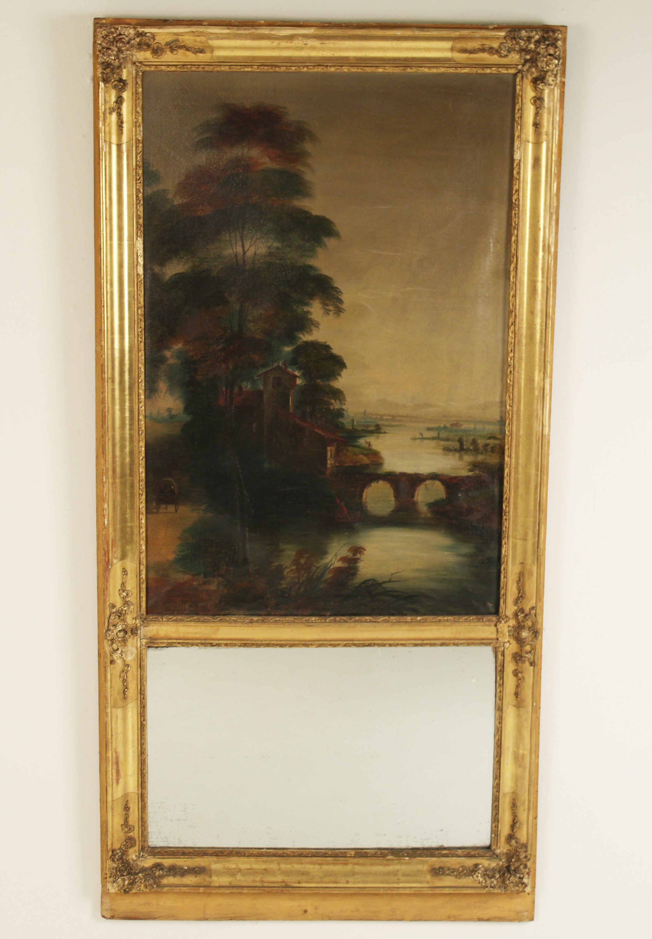 FRENCH TRUMEAU MIRROR FRENCH