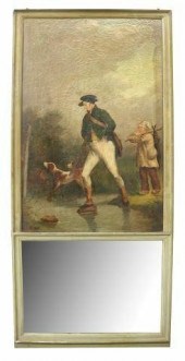 FRENCH TRUMEAU MIRROR HUNTER &