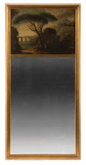 FRENCH TRUMEAU MIRRORAntique F