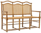 FRENCH TURNED FAUX BAMBOO CANE