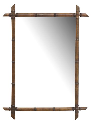 FRENCH TURNED WOOD FAUX BAMBOO