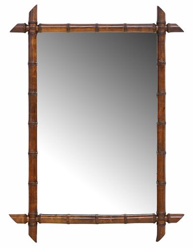 FRENCH TURNED WOOD FAUX BAMBOO WALL