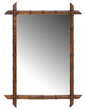 FRENCH TURNED WOOD FAUX BAMBOO