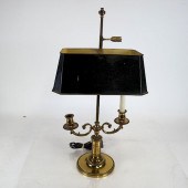 FRENCH TWO-LIGHT BRONZE BOUILL