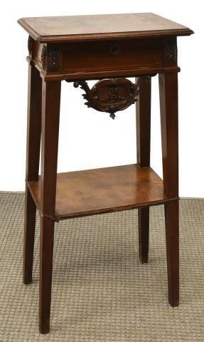 FRENCH TWO-TIER LYRE CARVED