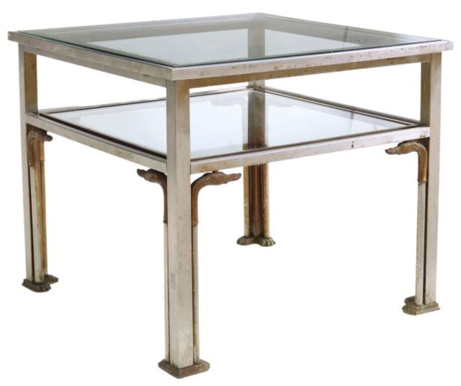 FRENCH TWO-TIER SIDE TABLEFrench