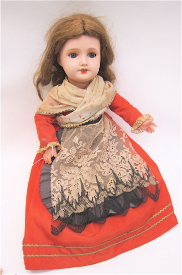 FRENCH UNIS BISQUE SOCKET HEAD GIRL