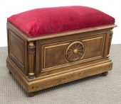 FRENCH UPHOLSTERED BENCH SEAT