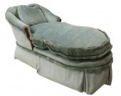 FRENCH UPHOLSTERED CHAISE LOUN