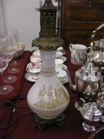 French Victorian Opalene & Bronze