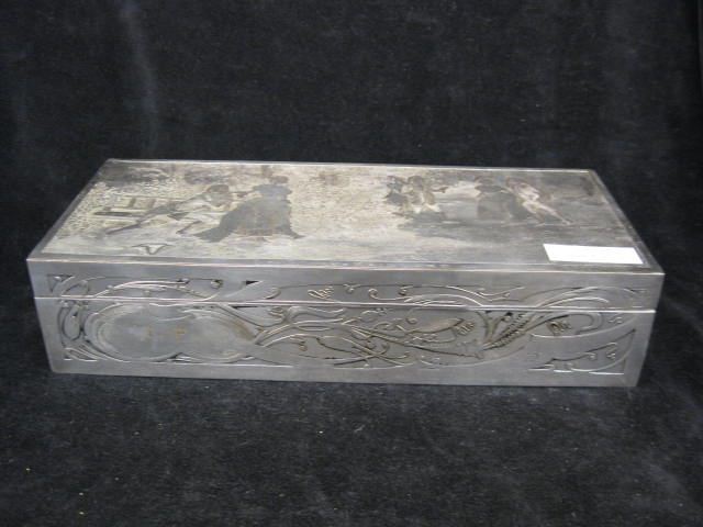 French Victorian Silver on Copper