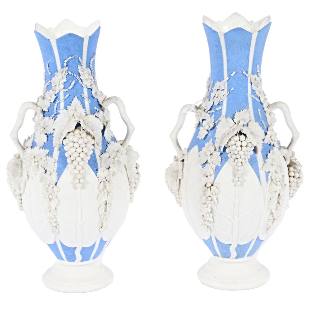 FRENCH VICTORIAN WHITE AND BLUE