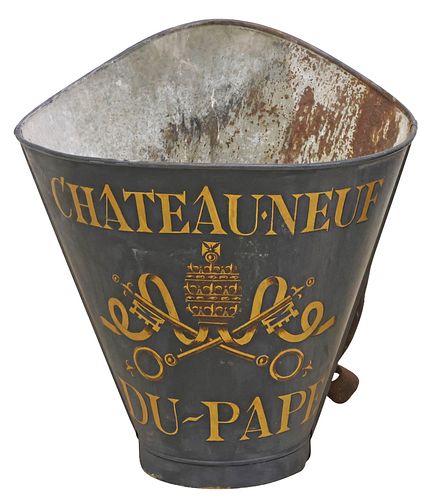 FRENCH VINEYARD PAINTED METAL GRAPE