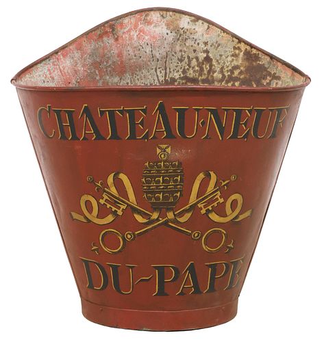 FRENCH VINEYARD PAINTED METAL GRAPE