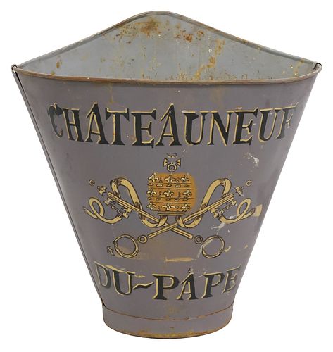 FRENCH VINEYARD PAINTED METAL GRAPE