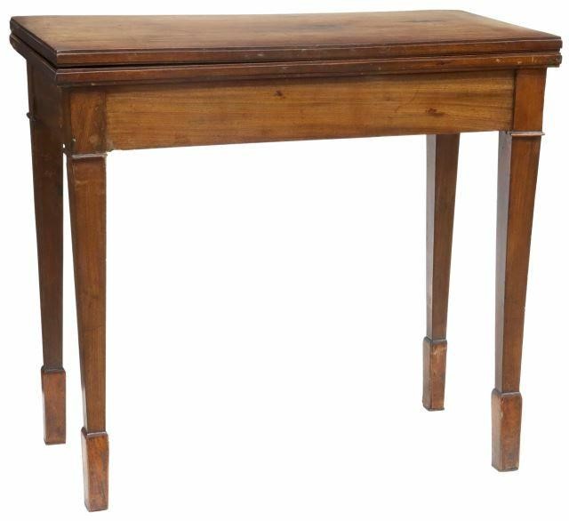 FRENCH WALNUT FLIP-TOP GAMES